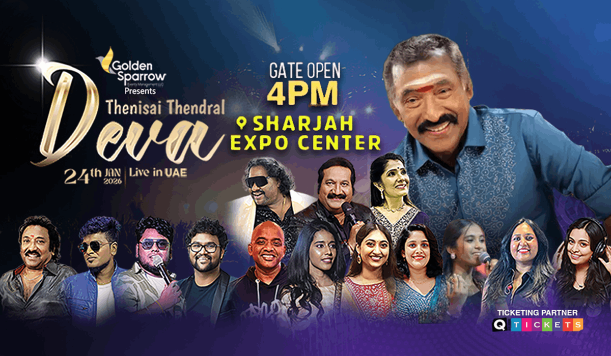 Celebrate Tamil Musical with Thenisai Thendral Deva Live in UAE